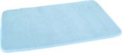 Gerimport Tapis de bain - bleu - séchage rapide - 40 x 60 cm - rectangulaire - doux