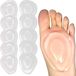 SARL Korva 10x Coussinets antidérapants pour avant-pied - Semelles en gel - Réutilisable - Transparent