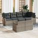 Maison Exclusive - Set van 7 kussens voor tuinbank, grijs, van polyrotan