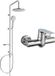 Mexen Carl set de douche à poser avec douche de pluie et mitigeur de douche Pecos, chrome - 72740240-00