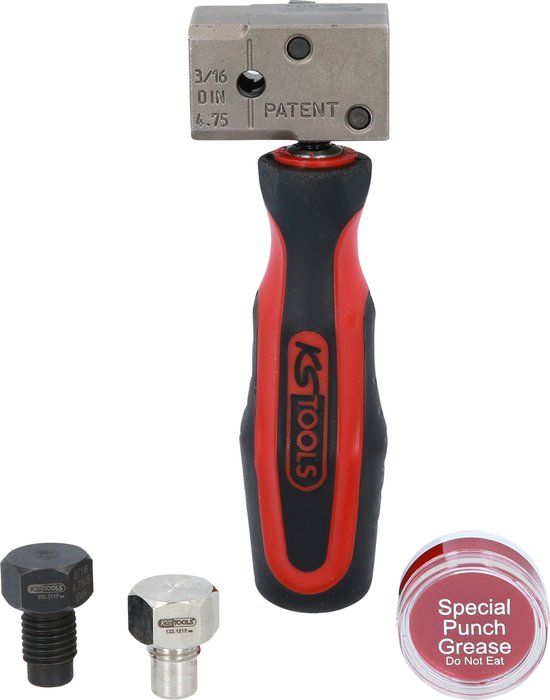 KS Tools FLAREFIXeco 4,75 mm universele remleidingbeurzenset, 4-delig