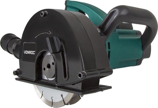 VONROC Muurfrees - 1700W - Ø150MM - Incl. 2 diamantschijven & opbergtas