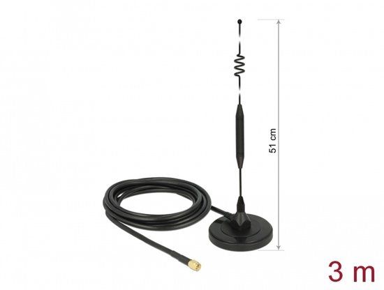 Delock Antenne LTE UMTS GSM SMA plug 6-7dBi