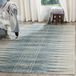 SAFAVIEH Evoke Collection EVK226T tapijt, boho, pluisvrij, 122 x 180 cm, ivoorkleurig / turquoise