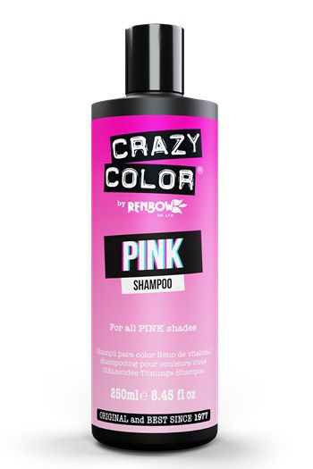 Crazy Color Pink Shampoo 250 ml - Colored Hair - Unisex