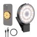 NEEWER Magnetische selfielamp op instapniveau, compatibel met MagSafe iPhone, 1 W clip-on metalen led-telefoonvulringverlichting voor laptop, videoconferentie, make-up opname, CRI95+ 840lux/0,2 m
