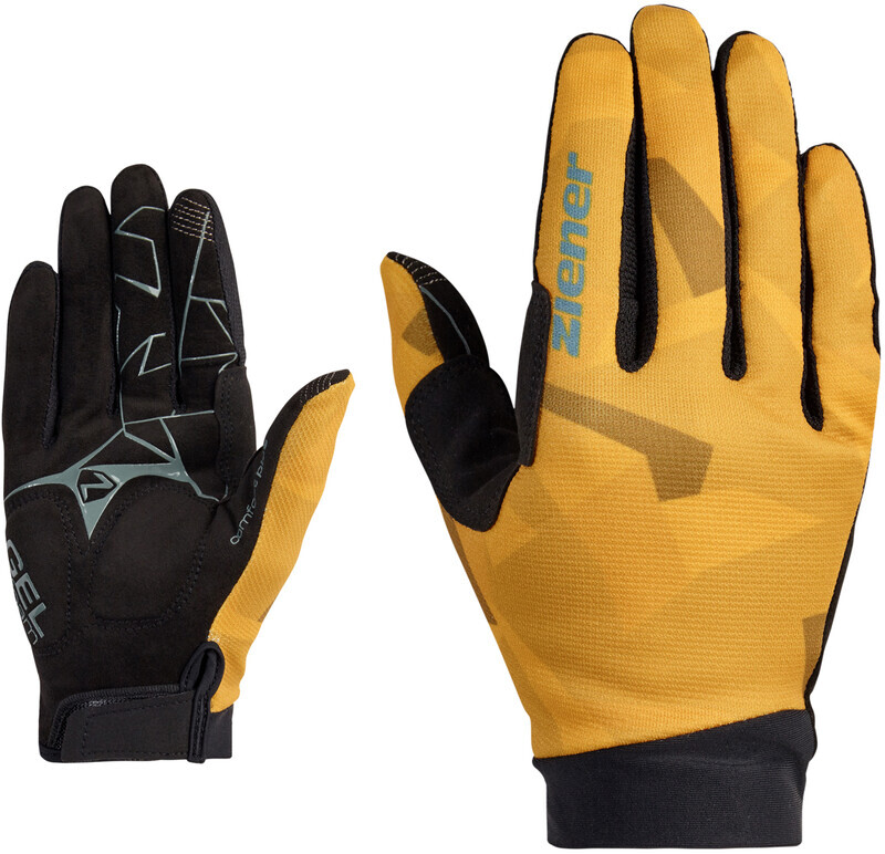 Ziener Cnut Touch Long Bike Gloves Men, geel