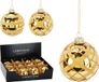 Nampook Koopman Kerstbal glas 8 cm 2ass goud Nampook