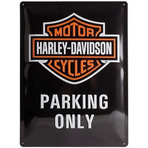 Nostalgic Art Merchandising Retro Metalen Reclamebord Harley-Davidson Parking Only 30 x 40 cm - multi