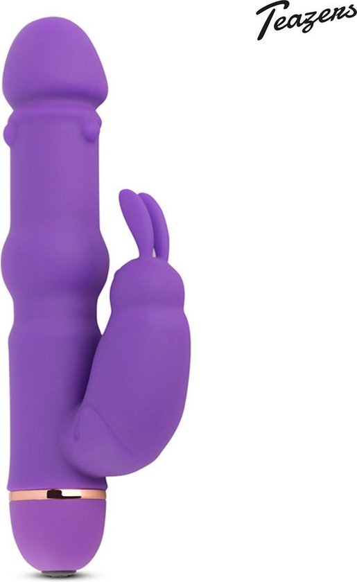 Teazers Siliconen Rabbit Vibrator - Paars