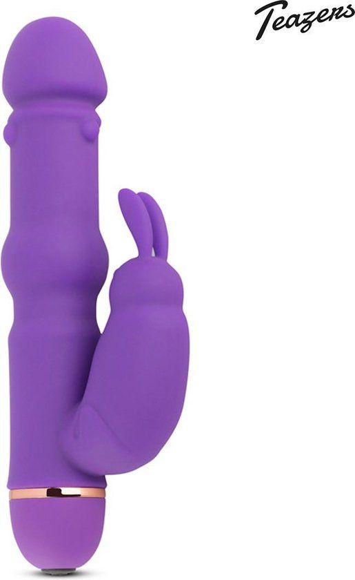 Teazers Siliconen Rabbit Vibrator - Paars