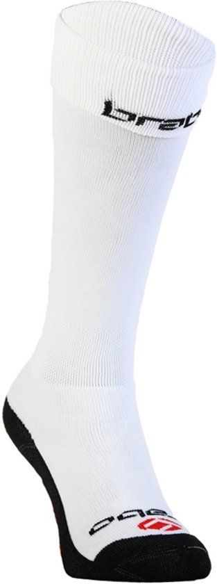 Brabo Socks All White Sportsokken Unisex - White
