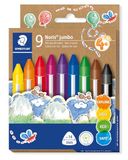 Merkloos Noris Super Jumbo waskrijt - set van 9 stuks