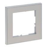 LEGRAND SEANO+ 1-voudig frame geborsteld staal