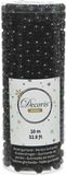 Decoris guirlande de perles en plastique noir 10 mètres