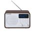Blaupunkt Radio portable avec Bluetooth et USB - Blanc/Bois