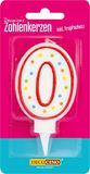 DECOCINO Cijferkaarsen getal "0" - taartkaarsen Happy Birthday-decoratie