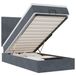 VidaXL Lit plateforme avec matelas 80x200cm velours gris foncé