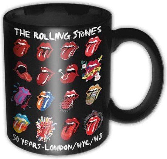Rock Off Rolling Stones - Tongue Evolution - Bedrukte Mok Beker