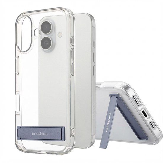 imoshion Stand Backcover - Transparant - Geschikt voor Apple iPhone 16 Plus