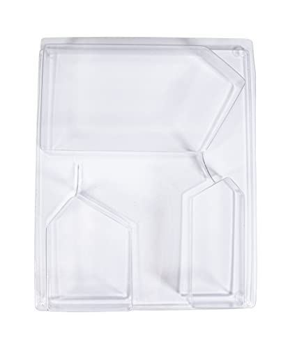 RAYHER PET gietvorm huizen schuin dak, 3 huizen, diepte 3cm, 36129000