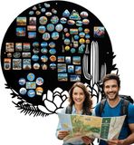 Anwicar Magnetisch Bord - Rechthoekig - 70x70 cm - Zwart