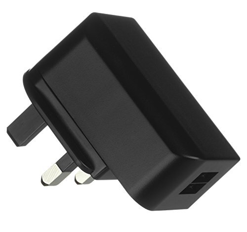 Kit Kit Oplader met UK 3.1 Amp Dual USB-aansluiting voor smartphones en tablets - zwart