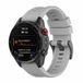 By Qubix - Siliconen sportbandje - 22mm Quickfit - Grijs - Geschikt voor Garmin Fenix 8 / 8 Pro - 47mm