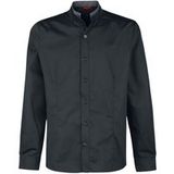 Banned Double Collar Heren Longsleeve - Zwart - S
