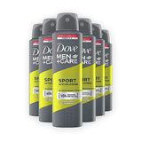 Dove Men+Care Anti-transpirant Sport Active en Fresh deodorantspray, verpakking van 6 stuks (6 x 150 ml)