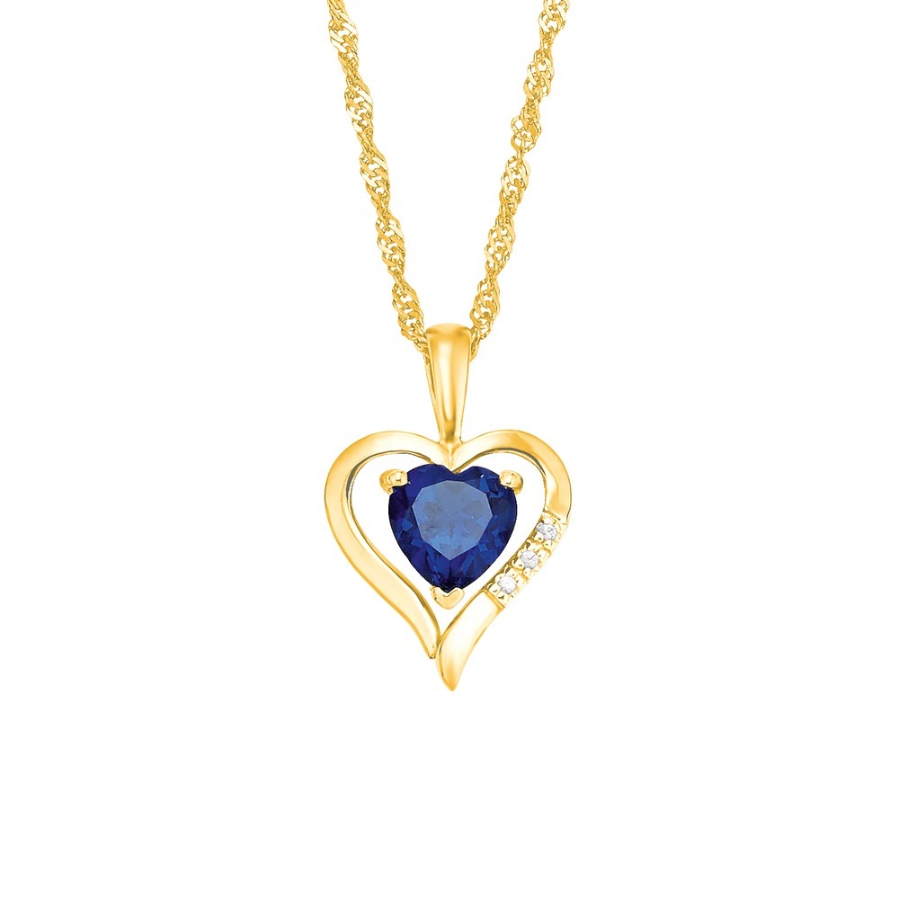 Amor Amor Ketting Met Hanger Voor Dames Goud 375 Zirkonia Synth