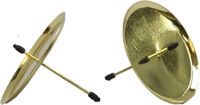 Othmar Decorations 8x stuks arrangement de Noël bougeoirs/photophores or 6 cm