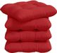 vidaXL Zitkussens 4 stuks Stof Rood 40 x 40 x 12 cm