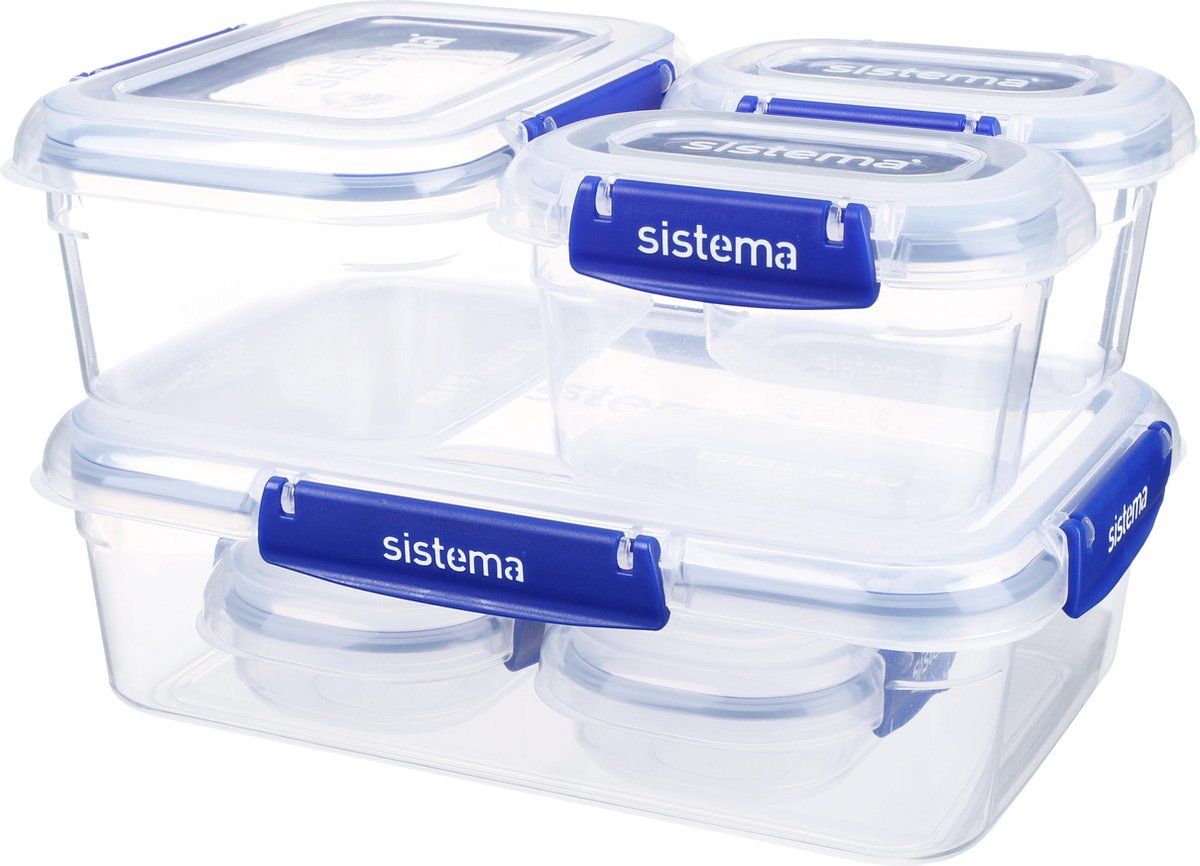 Sistema Klip It + voorraaddozen - 6 delige set - 9414202881762