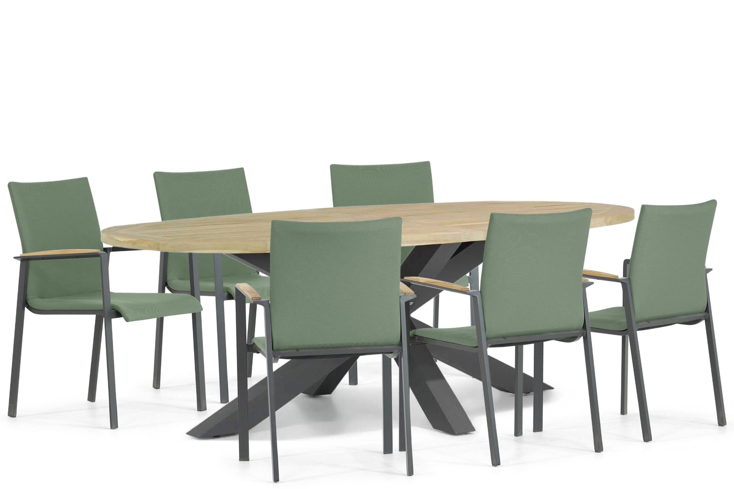Lifestyle Garden Furniture Lifestyle Lifestyle Brandon/Brookline 240 cm dining tuinset 7-delig
