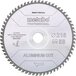 Metabo ALUMINIUM CUT PROFESSIONAL 628443000 Cirkelzaagblad 216 x 30 x 1.8 mm - 58 tanden