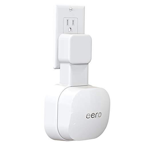 Tizomi Outlet Wall Mount ALLEEN voor eero 6 Dual-Band mesh Wi-Fi 6-systeem [NIET geschikt voor eero Pro 6], geen rommelige draden | ruimtebesparend | Gemakkelijk te verplaatsen Outlet Mount Holder voor eero 6 Extender (1 Pack)