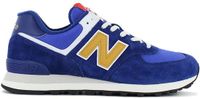 New Balance 574 U574HBG Blauw - geel Baskets basses homme