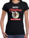 Bellatio Decorations Paus Franciscus Merry Christmas sinners fout Kerst shirt - zwart - dames - Kerst t-shirt / Kerst outfit XS