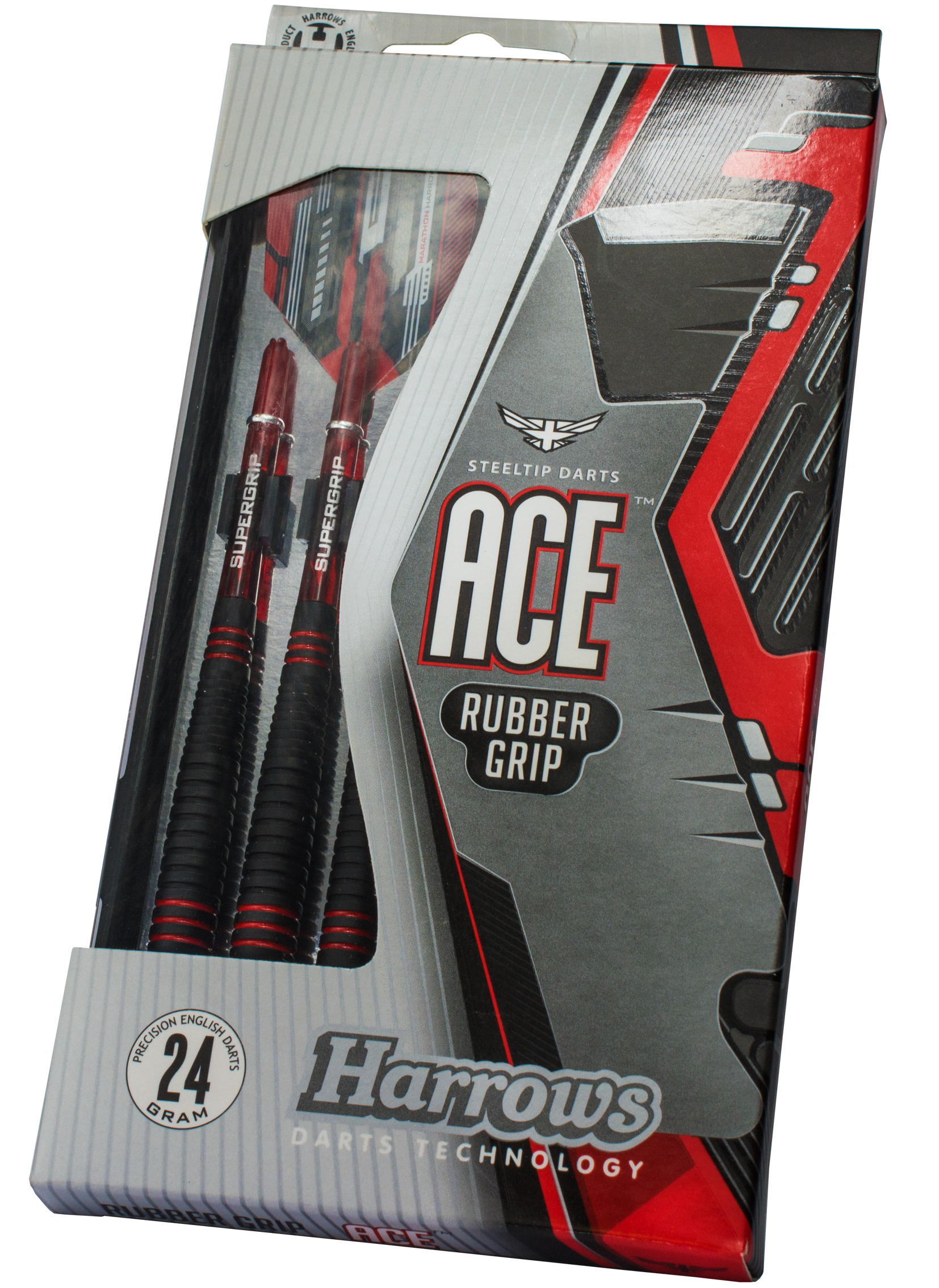 Harrows Ace Rubbergrip Steeltip dartpijlenset