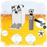 Tireuse à bière Ensemble complet - Kontakt 40 - 2 robinets, 50 litre/h - avec coupleur de fût type A et adaptateur NC