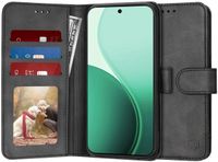 Techsuit Hoesje geschikt voor Oppo Reno14 - Diary Book Wallet Case - Zwart