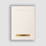 Merkloos Brain Balance Notes Bullet Journal Hardcover Genaaid gebonden Beige/Goud