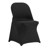 Vevor 50 Stuks Zwart Elastische Spandex Stoelhoezen voor Klapstoelen