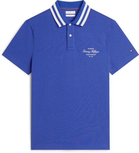 Tommy Hilfiger Heren Polo XXL Katoen Blauw