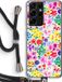 Case Company® - Samsung Galaxy S21 Ultra Case with Cord - Little Flowers - Black Cord - Back Cover