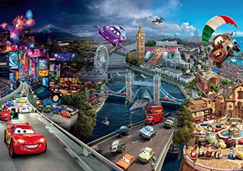 Ag Design AG Design FTD 0287 Cars 2 Disney, papier fotobehang - 360x254 cm - 4 delen, papier, multicolor, 0,1 x 360 x 254 cm