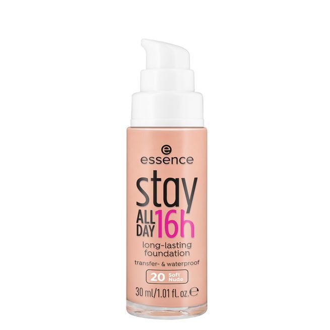 Essence Stay All Day 16h Long-Lasting Foundation - 20 Soft Nude - 30ml