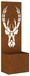 Écran de confidentialité de jardin rouillé 50 x 32 x 150 cm Cortenstaal