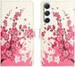 Selected by GSMpunt.nl Samsung Galaxy A27 Hoesje Portemonnee Book Case Bloemen Print